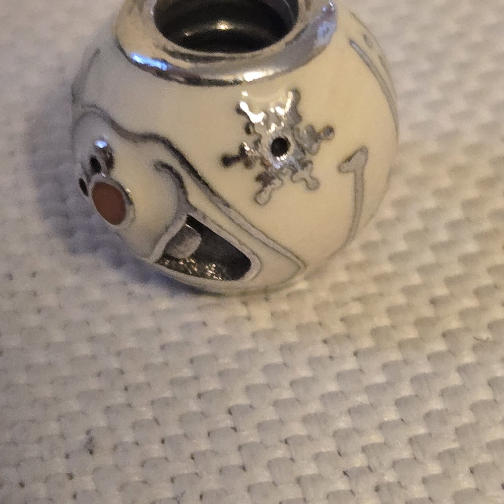 Pandora Cream and Silver Charm